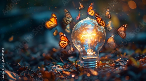 Idea Swarm: ADHD Creativity Concept, generative ai