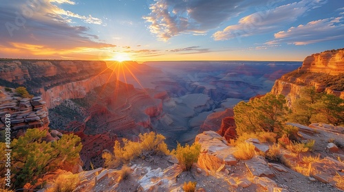 Colorful Layers of the Grand Canyon, generative ai