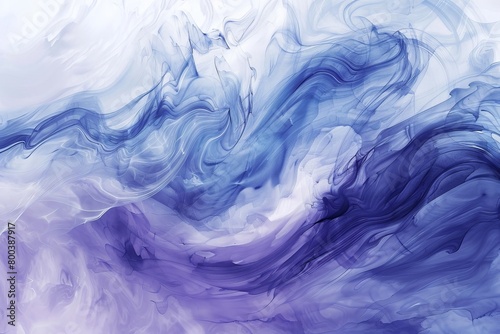 A water color style abstract with swirling brushstrokes in shades of blue and purple, evoking a sense of mystery and wonder about the future 