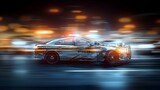 Skid marks from street racing crash involving police car blurred image. Concept Car Accident, Police Chase, Skid Marks, Street Racing, Blurred Image