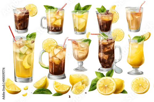 cocktail , lemonades and iced coffeenew design