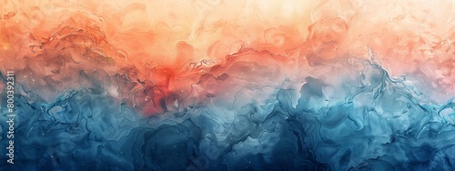 A vivid abstract background with watercolor blends in red and blue hues wallpaper photo