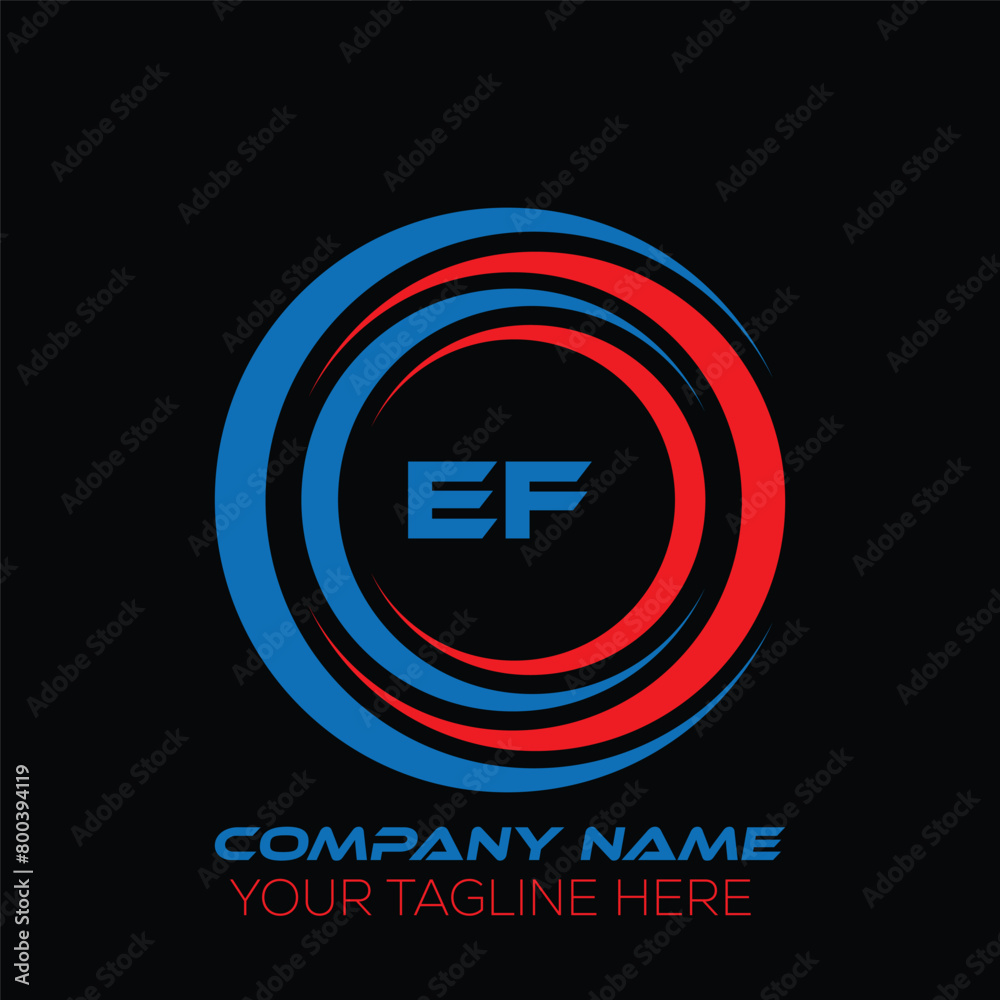 EF letter logo creative design. EF unique design. EF letter logo design on black background. EF letter logo creative design. EF unique design. EF letter logo design on black background.