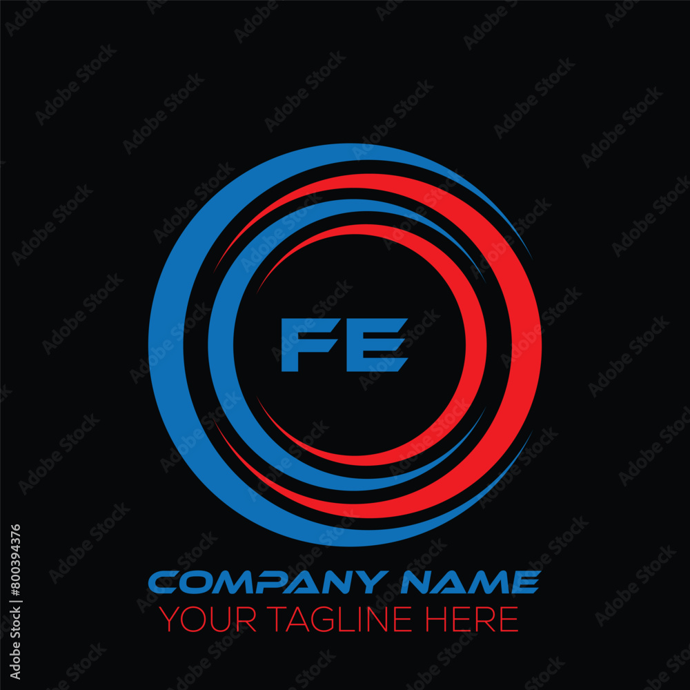 FE letter logo creative design. FE unique design. FE letter logo design on black background. FE letter logo creative design. FE unique design. FE letter logo design on black background.