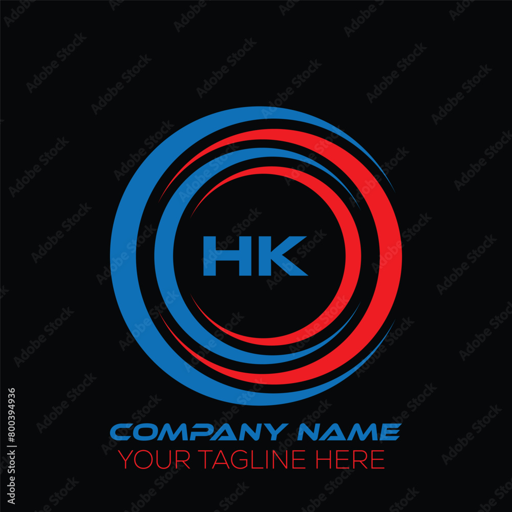 HK letter logo creative design. HK unique design. HK letter logo design on black background. HK letter logo creative design. HK unique design. HK letter logo design on black background.