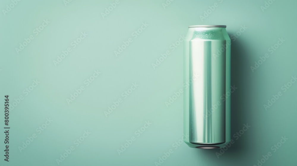 Product mockup aluminum can, poster with a place to copy space Product mockup aluminum can, poster with a place to copy space