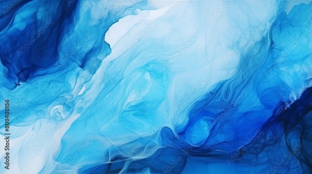 This image showcases a stunning blue and white abstract fluid art pattern creating a sense of calmness and serenity This image showcases a stunning blue and white abstract fluid art pattern creating a sense of calmness and serenity
