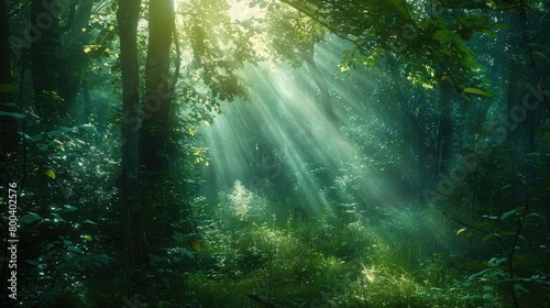 A mystical forest bathed in soft light, hinting at hidden mysteries and spiritual revelations on Ascension Day. 8k, realistic, full ultra HD, high resolution, cinematic photography ar 16:9