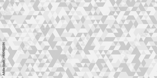 Vector geometric seamless technology gray and white triangle background. Abstract digital grid light pattern white Polygon Mosaic triangle Background  business and corporate background.