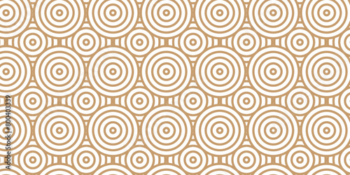 Overlapping Pattern Minimal diamond geometric waves spiral and abstract circle wave line. yellow and wood color seamless tile stripe geometric create retro square line backdrop pattern background.