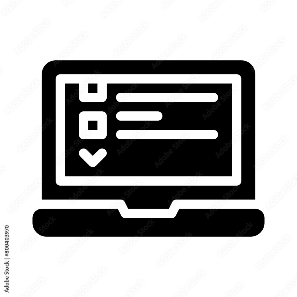 laptop glyph icon laptop glyph icon