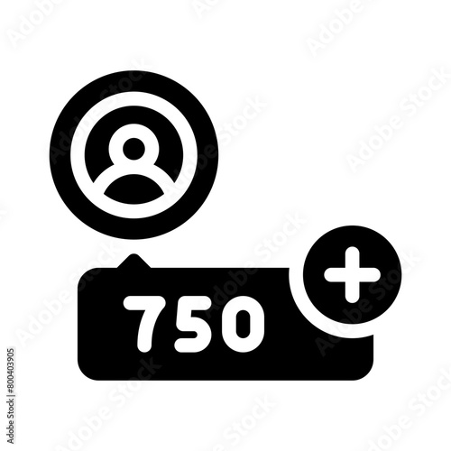 follower glyph icon