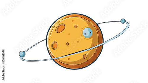 A distant frigid body orbiting alone on the outskirts of the solar system with a highly eccentric orbit that takes it far beyond the reaches of the. Cartoon Vector.