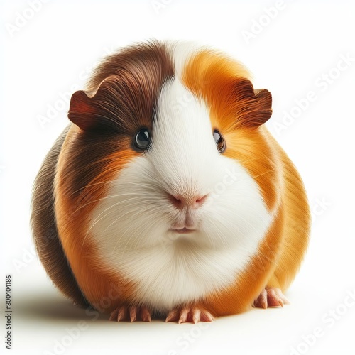 guinea pig on white background