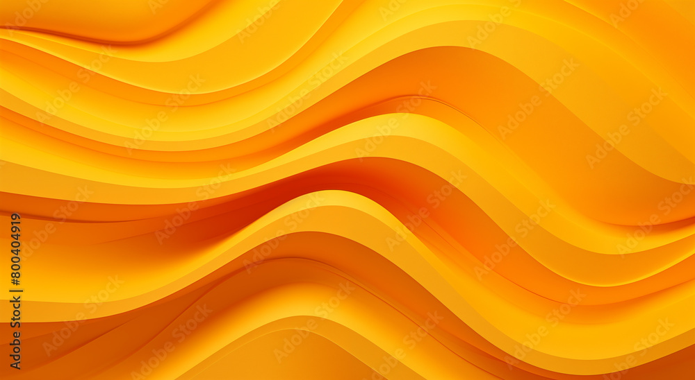 Vibrant yellow waves create a dynamic abstract gradient Bright sunny yellow dynamic abstract background