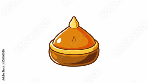 A mediumbodied oil with a slightly toasty taste and a deep earthy aroma often used in traditional Asian cooking.  on white background . Cartoon Vector.