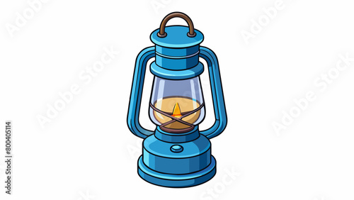 A modern lantern of sleek metal and glass powered by a battery instead of a traditional flame. Its adjustable brightness setting makes it perfect for. Cartoon Vector.