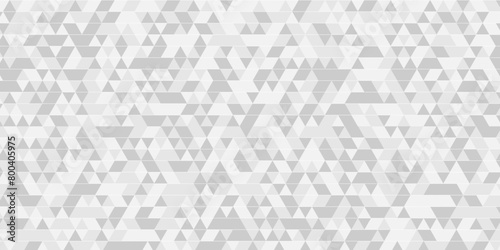 Vector geometric seamless technology gray and white triangle background. Abstract digital grid light pattern white Polygon Mosaic triangle Background, business and corporate background.