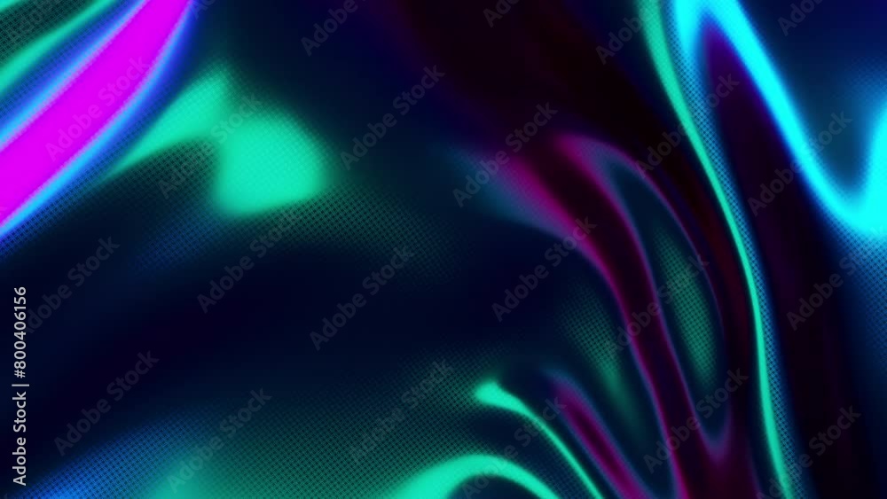 This stock motion graphics video shows a dark futuristic iridescent neon glowing cloth morphing background in a seamless loop.
This stock motion graphics video shows a dark futuristic iridescent neon glowing cloth morphing background in a seamless loop.