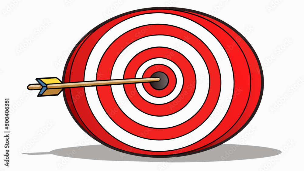 A target that looks like a dartboard with a red and white bullseye in the center and alternating bands of black and white. The outermost band is the. Cartoon Vector. A target that looks like a dartboard with a red and white bullseye in the center and alternating bands of black and white. The outermost band is the. Cartoon Vector.