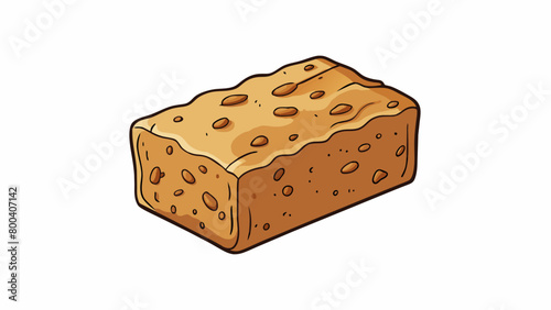 An unseasoned block of seitan made from pure wheat gluten with a neutral and chewy texture. It can be easily marinated or flad to create a variety of. Cartoon Vector.
