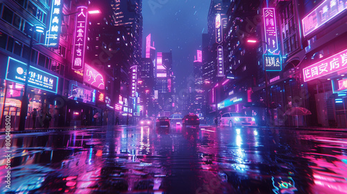 Retro-futurist cityscapes come alive in neon.