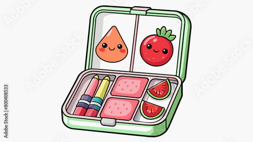 This play makeup kit comes with a set of shimmery lip glosses in a range of fruity flavors like strawberry watermelon and g. The glosses are stored in. Cartoon Vector.