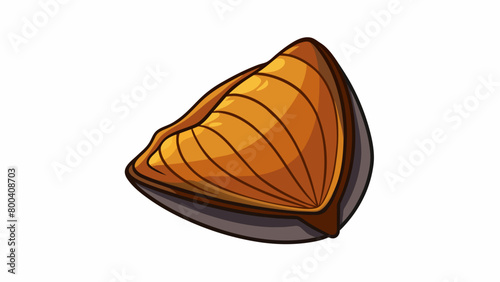 With a rough brown exterior this mussel has a unique triangular shape. Its sharp edges allow it to easily wedge itself into cracks and crevices for. Cartoon Vector.
