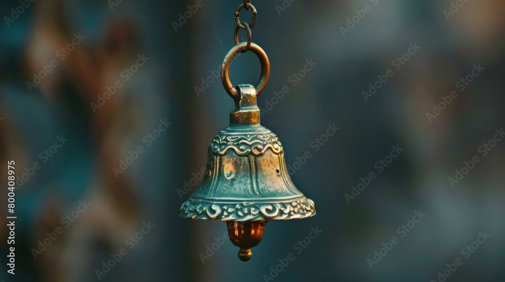 Obraz premium An elegant ring bell, typically used in service or hospitality settings.