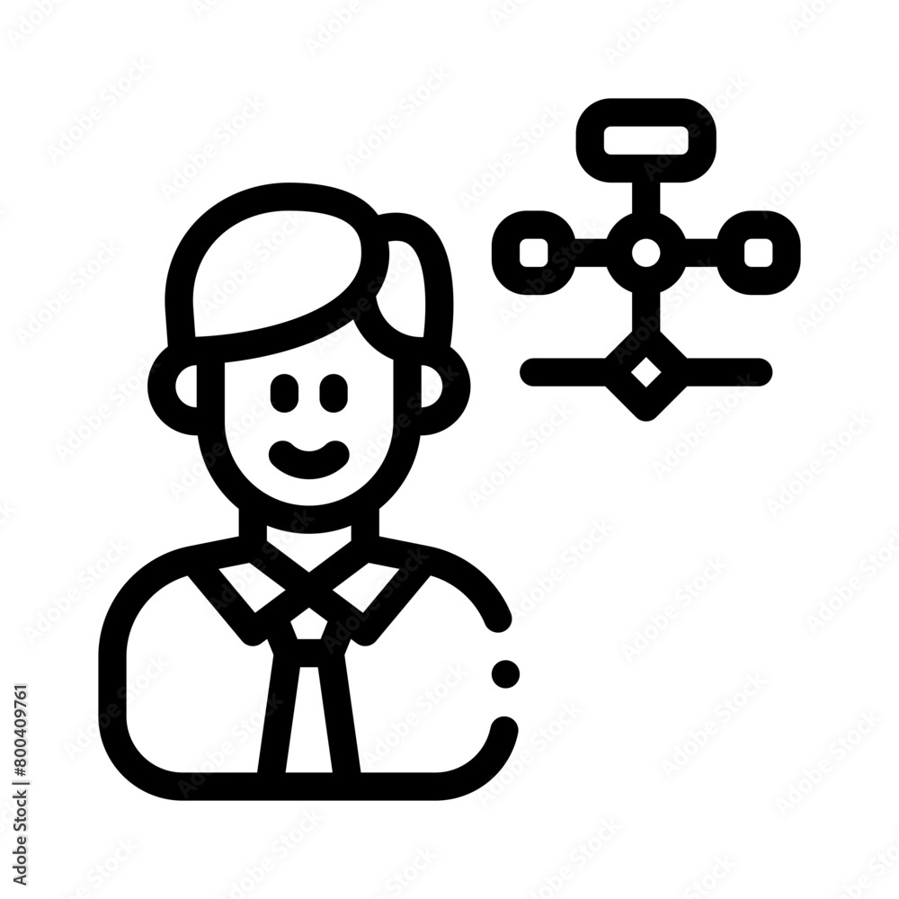planning line icon planning line icon