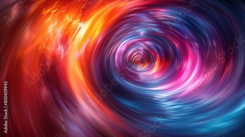 Colorful abstract swirl of red and blue