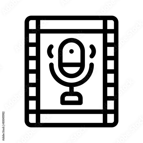 cinematographic line icon