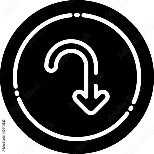Arrow with Hook Icon