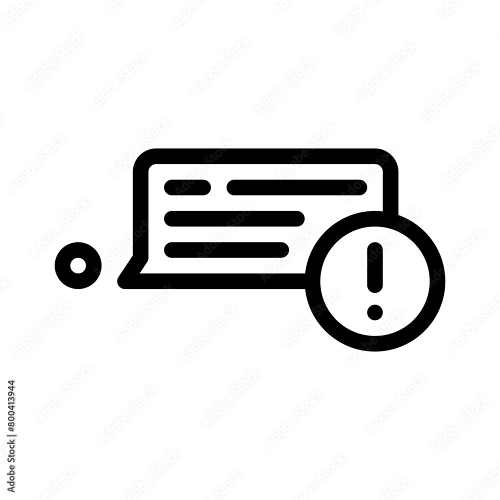 warning line icon warning line icon