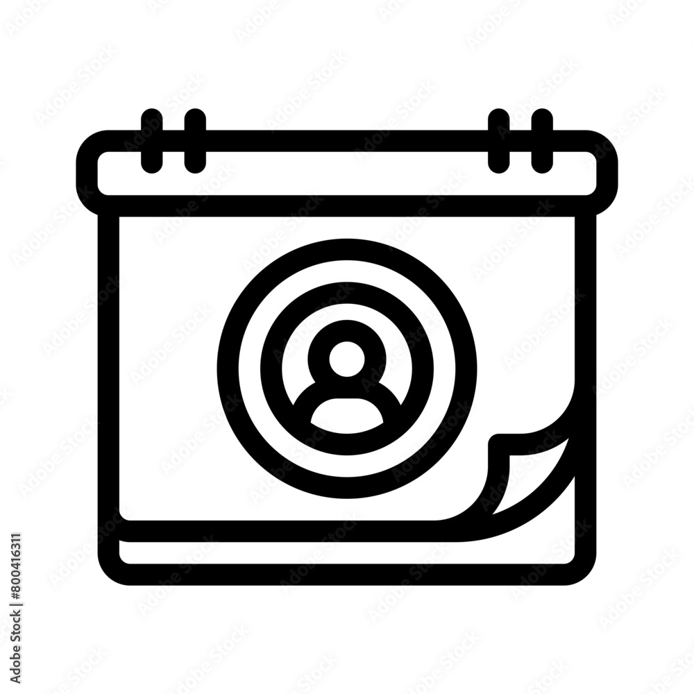 calendar line icon calendar line icon