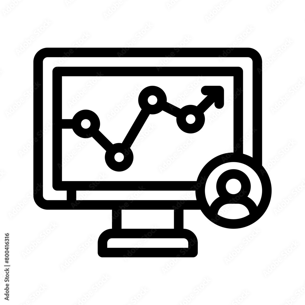computer line icon computer line icon