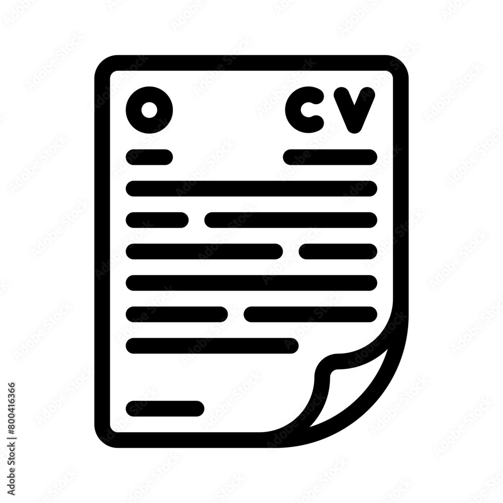 cv line icon