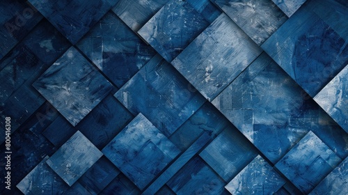 Blue marble tiles texture background.