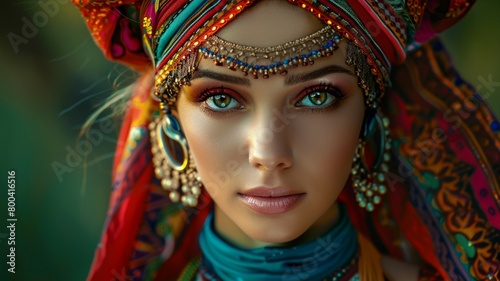 woman in traditional costume © The