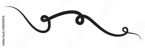 Corner shape with squiggle doodle line for website page, banner, card vector illustration