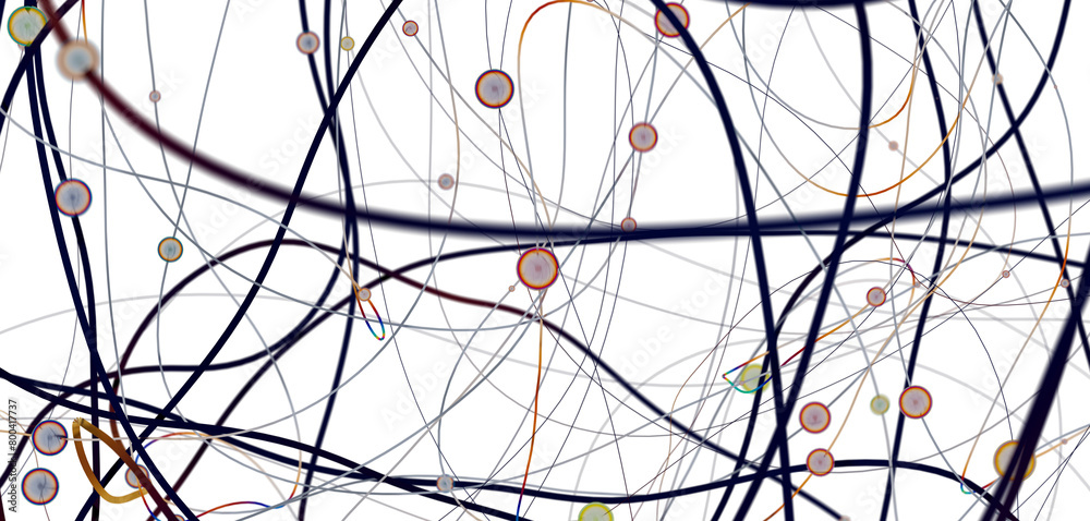 Falling cyber particles. Big data stream. 3d Falling cyber particles. Big data stream. 3d