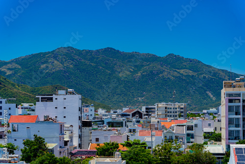 The Vietnamese quarter.
The southern part of Nha Trang city in Vietnam.