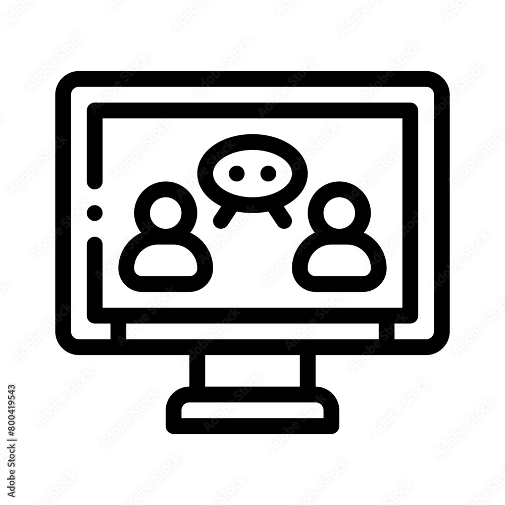 interview line icon interview line icon