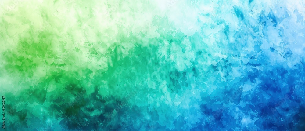 watercolor background with blue and green gradient