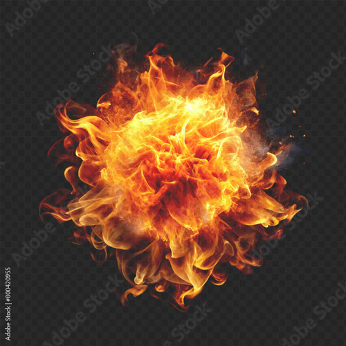 Fire vector on a transparent background. Fire vector illustration on transparent background.