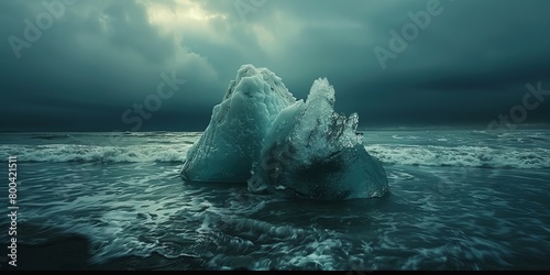 iceberg in jokulsarlon lagoon photo