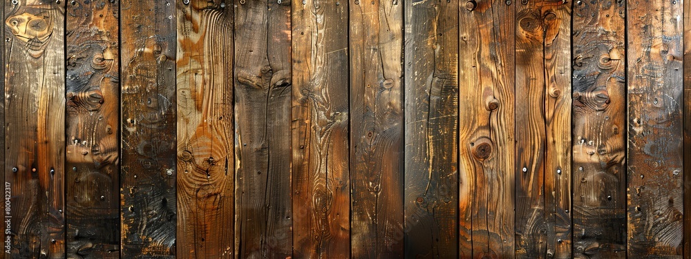 Close-up of textured wooden planks with warm tones and natural patterns. Close-up of textured wooden planks with warm tones and natural patterns.