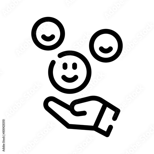 give happiness line icon