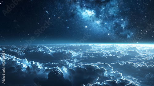 Cosmic Illumination Above Clouds