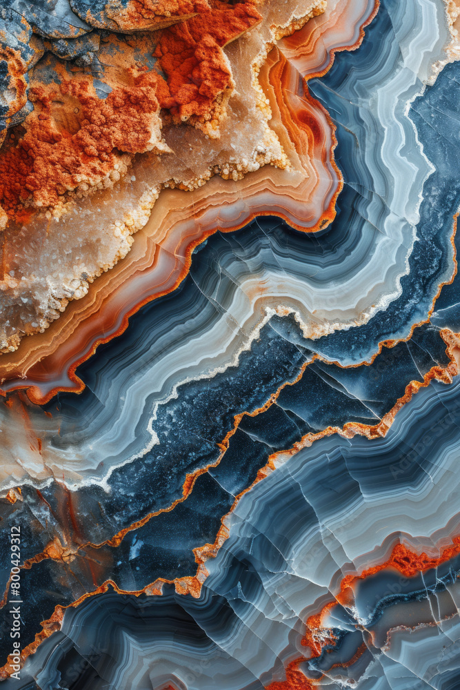 A detailed image of marble, showcasing the swirling patterns and subtle color variations,